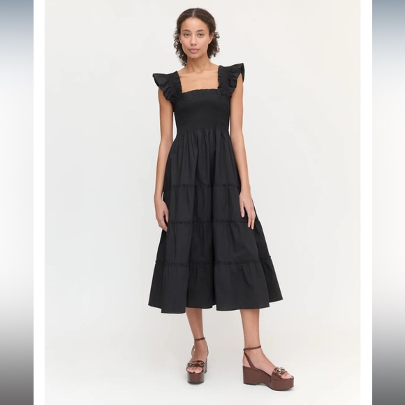 Hill House Dresses & Skirts - Hill House Home The Ellie Nap Dress Black Poplin Whimsigoth Maternity Postpartum